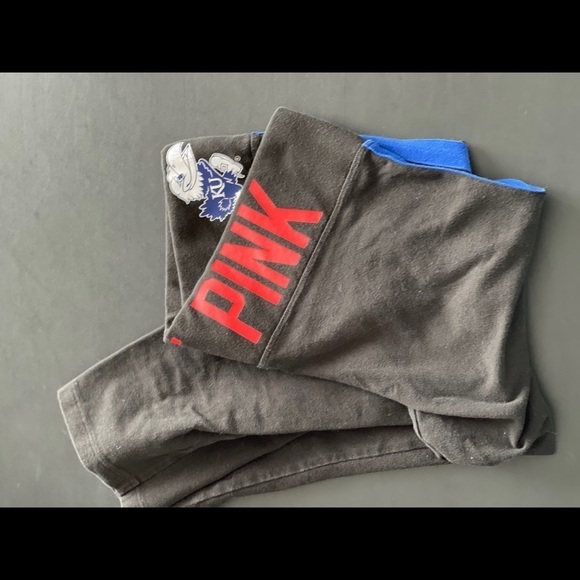 Jayhawks Kansas University JayHawks Pink by Victoria secret Capris size medium - Picture 13 of 14